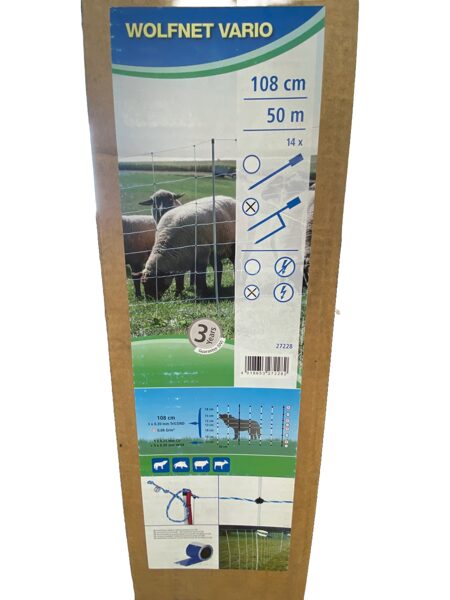 Elektriskā gana siets aitām 108cm, 50m